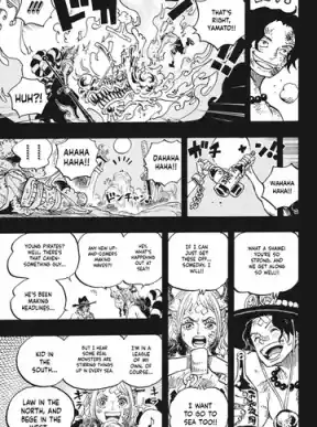 One Piece page with dialogue translated into English by Scan Translator