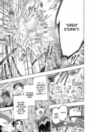 Manga page with large burst text translated into the selected language