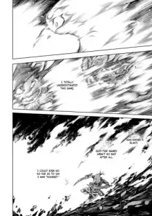 Busy battle manga page translated into the selected language