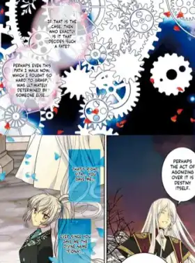 Página manga a color traducida con inpainting de fondo y texto inglés redibujado
