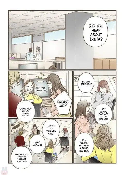 Vertical webtoon page translated into the selected language with readable redrawn text