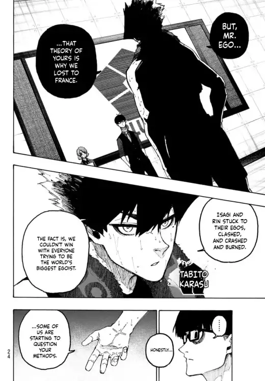 Manga page after AI translation with translated dialogue placed into the bubbles